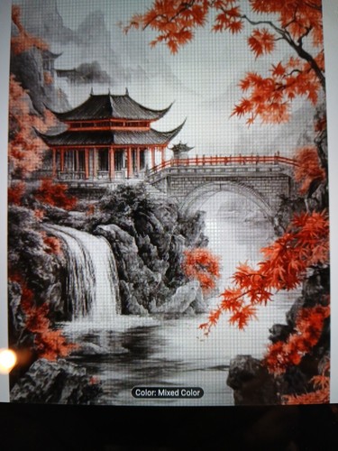 Stamped cross stitch asian - stamped,