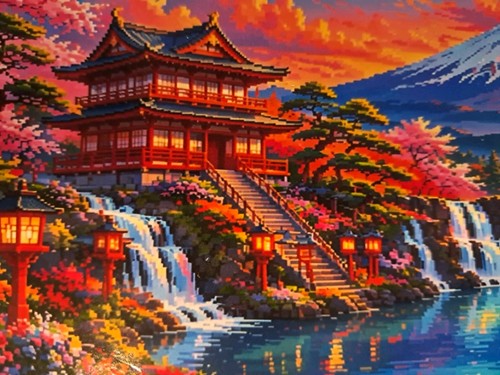 Printed cross stitch - lg,