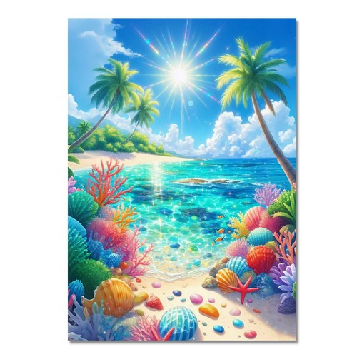 Beach diamond art - art, for
