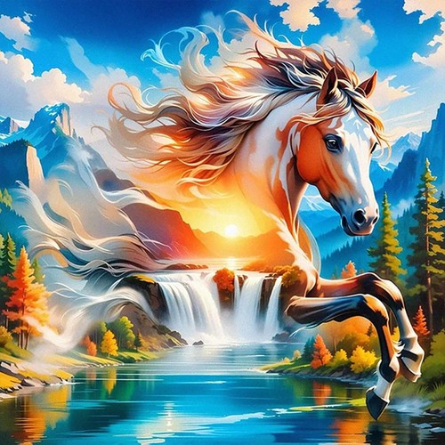 Horse diamond art kit 5d - horse,